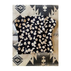 Reformation strapless crop top size 4